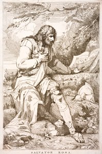 Salvator Rosa, pintor, poeta y grabador barroco italiano de Italian School