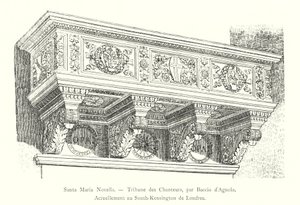 Santa Maria Novella, Tribuna de los Cantores, por Baccio d