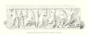 Sarcófago de la Época del Imperio, en el Museo del Louvre de Italian School