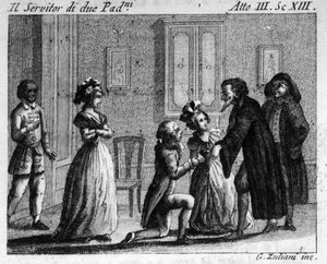 Escena 13 del Acto III de la pieza cómica 