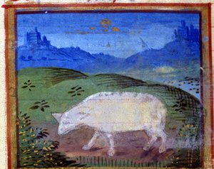 Signo del carnero. Horóscopo italiano, mediados del siglo XV. de Italian School