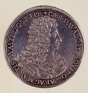 Moneda de plata (tálero) de Nápoles: Cesare Michelangelo d