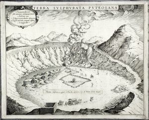 Volcán Solfatara, Pozzuoli, Nápoles de Italian School