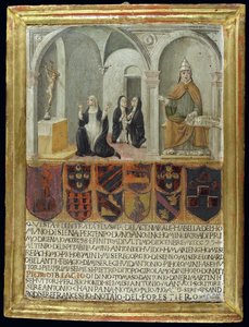 Santa Catalina de Siena (1347-80) recibiendo los estigmas de Italian School