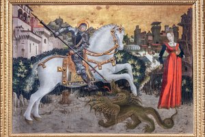 San Jorge y el Dragón" de Italian School
