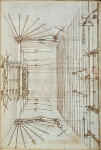 Maquinaria escénica para las óperas en el teatro San Salvatore en Venecia, 1675