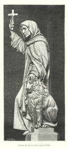Estatua de Savonarola, por el Pazzi de Italian School