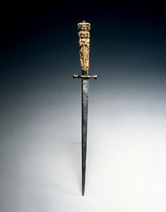 Estilete con empuñadura en forma de figuras de Caridad, Justicia y Esperanza, c.1650 de Italian School