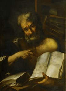 Estudio de la cabeza de un hombre: Uno de los padres de Italian School