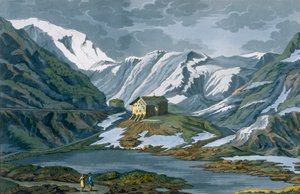 Suiza: Hospicio de San Bernardo en los Alpes de Italian School