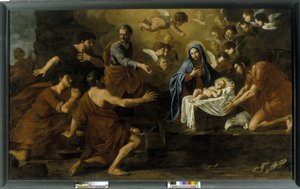 La Adoración de los Pastores (siglo XVII) de Italian School