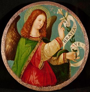 El Ángel de la Anunciación (óleo sobre tabla)