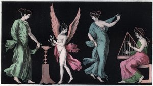 Las Bacantes - grabado de Usi e Costumi di Tutti i Popoli dell