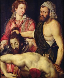 La decapitación de San Juan Bautista de Italian School
