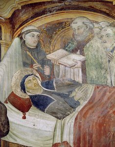 La muerte de Santa Escolástica (fresco)