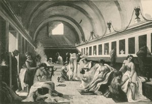 El frigidarium de mujeres en los baños de Estabia, como era