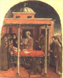 El funeral de San Jerónimo, Escuela Ferrarese de Italian School