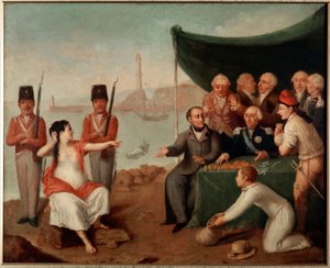 La independencia de Liguria, 1815 de Italian School