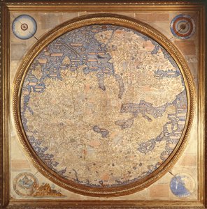 El Mappa Mundi de Fra Mauro, monje camaldulense del monasterio de San Michele en Murano de Italian School