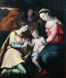 El Matrimonio Místico de Santa Catalina, c.1600