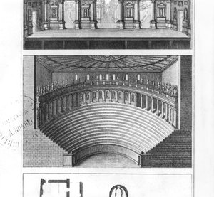 El Teatro Olímpico en Vicenza, diseñado por Andrea Palladio de Italian School