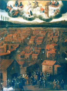 La peste en Roma en 1656 de Italian School