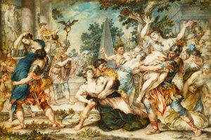 El rapto de las sabinas, c.1700 de Italian School