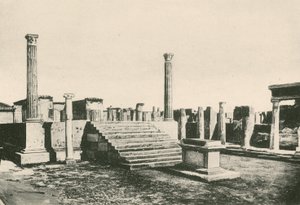 El Templo de Apolo como es (grabado) de Italian School