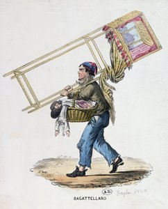 El titiritero errante, c.1840 de Italian School
