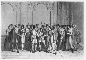 La manera en que los Incas casaban a los Príncipes de Sangre, c.1820 de Italian School