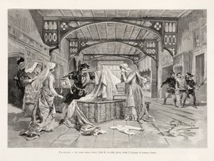 La escena de la cesta (Acto II, Parte Dos, Escena I) de la ópera Falstaff de Giuseppe Verdi, de L
