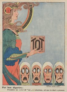 Tot (litografía en color) de Italian School