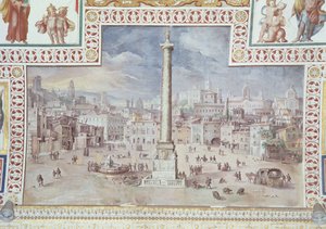 Columna de Trajano, Foro de Trajano, Roma de Italian School
