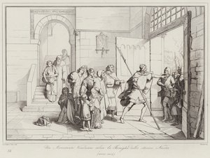 Un mercader veneciano salva a la familia del historiador Niceta de Italian School
