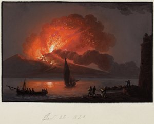 Vesubio, 22 de diciembre de 1820 de Italian School