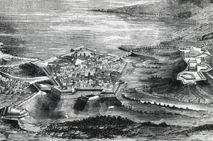 Vista de Peschiera del Garda de Italian School