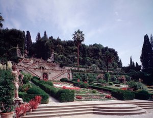 Vista de jardines de Italian School
