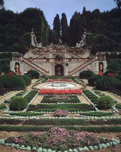 Vista de jardines de Italian School