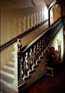 Vista de las escaleras del Ayuntamiento (Palazzo degli Anziani)