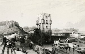 Villa Butera, Bagheria, Sicilia, grabado, Italia de Italian School