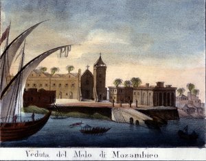 Muelle en Mozambique, antigua provincia portuguesa