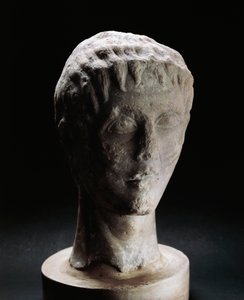 Cabeza juvenil de Federico II Hohenstaufen de Italian School
