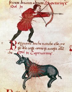 Signos del zodiaco: Sagitario y Capricornio. (miniatura) de Italian School