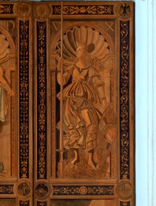 Detalle de una de las Puertas en la Sala degli Angelo, Palazzo Ducale, Urbino de Italian School Italian School