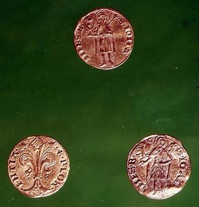Tres florines de oro de Italian School Italian School