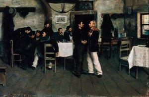 Encuentro de Giuseppe Garibaldi (1807-1882) y Giovanni Battista Cuneo (1809-1875) en Taganrog, puerto del Mar Negro en 1833, por Italo Nunes Vais (1860-1932) de Italo Nunes Vais