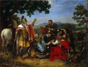 El Gran Duque Dmitry Donskoy en el campo de Kulikovo