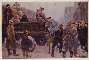 Detención de generales rusos durante la Revolución de Febrero de 1917 de Ivan Alexeyevich (after) Vladimirov