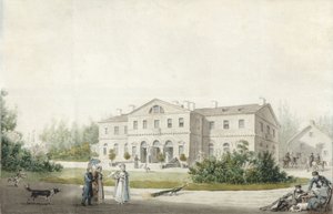 La casa solariega Priyutino, 1830 de Ivan Alexeyevich Ivanov