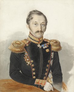 Retrato del General Alexander Danilovich Gerstenzweig 1818-1861 de Ivan Alexeyevich Nechayev